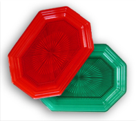 Red/Green Octagon Tray